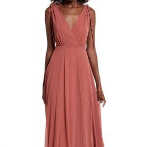 Lulus V-Neck Maxi Dress - XS